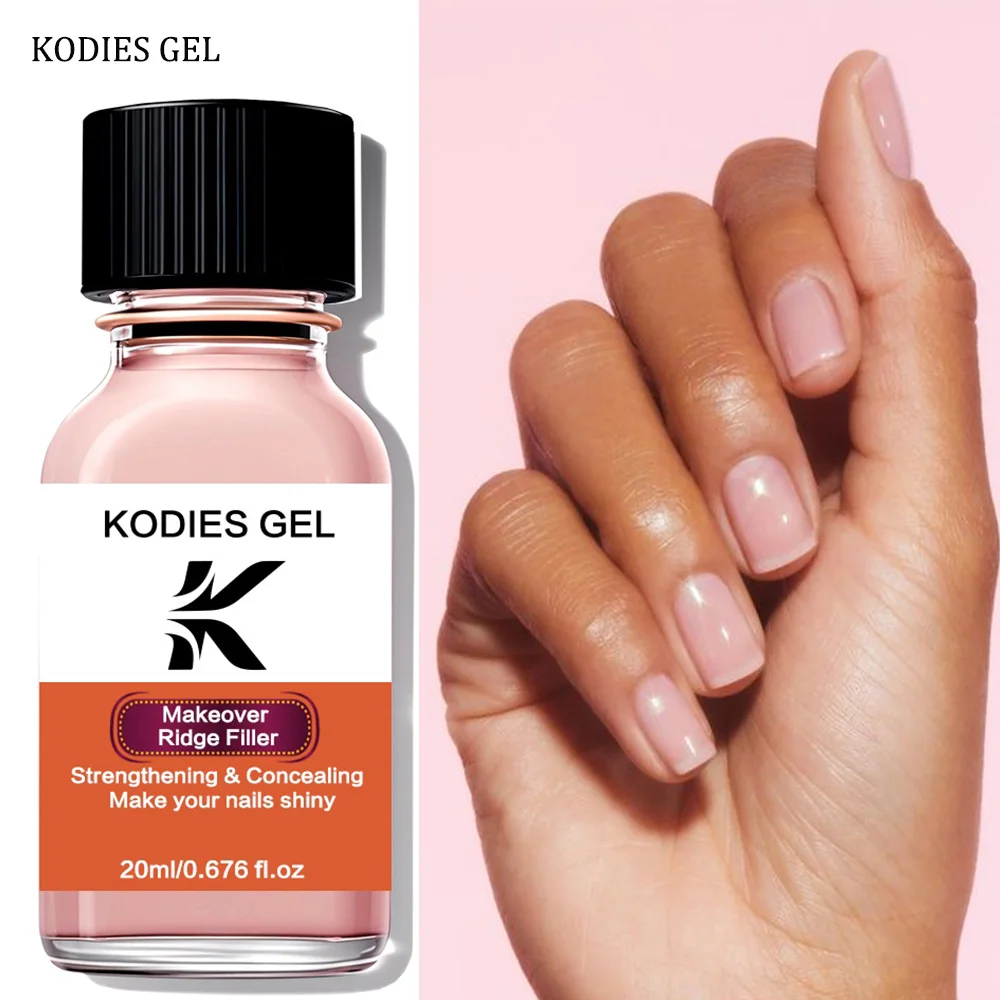 كوديس جل مقوي الأظافر الوردي الطبيعي سريع الجفاف ماكياج ريدج حشو قاعدة النفط مسمار تصلب درع إصلاح العناية بالأظافر ورنيش