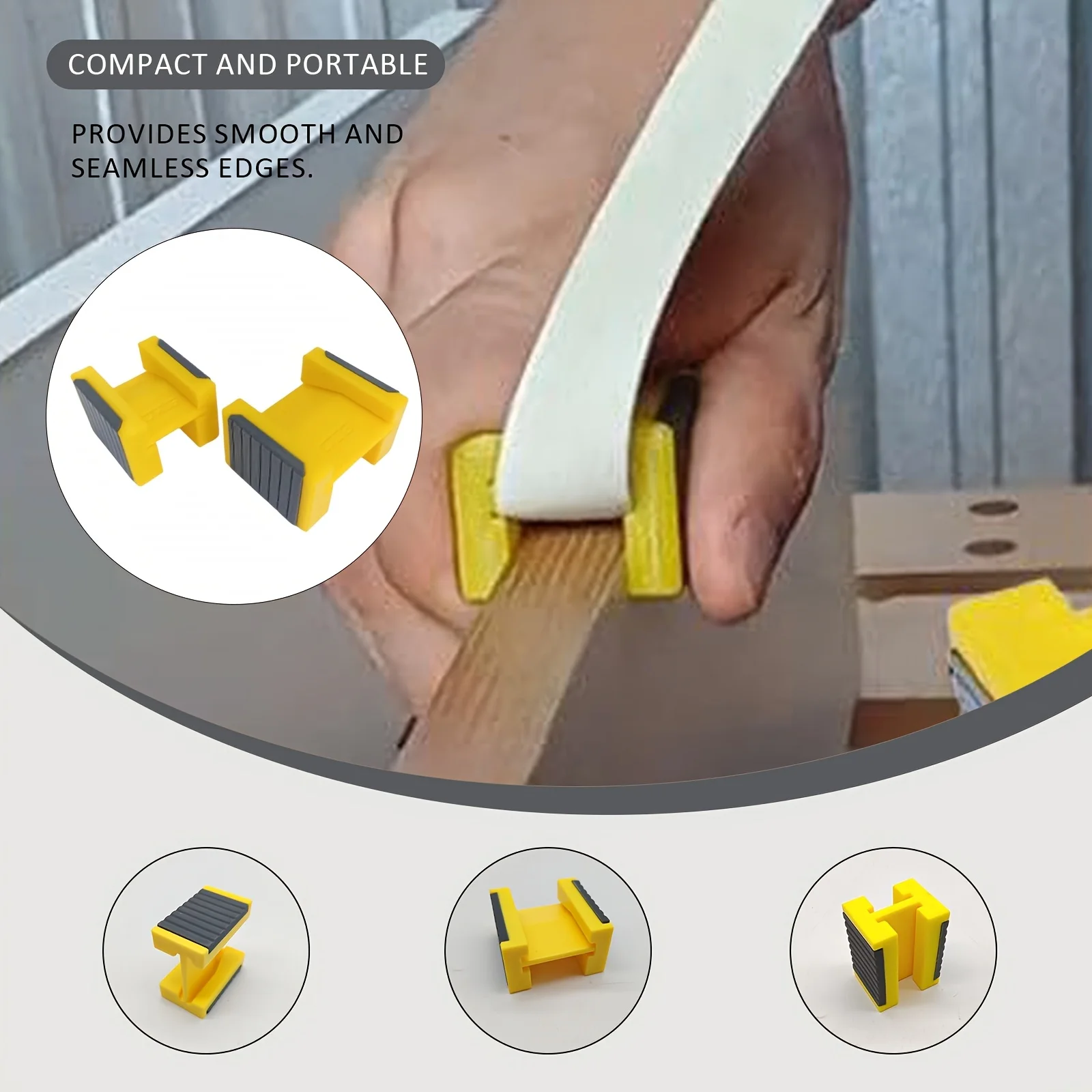 2pcs Edge Tape Straightener Kit Woodworking Joinery Solution for 15mm 18mm 25mm 30mm Paper Edge Banding Trimmer Tool