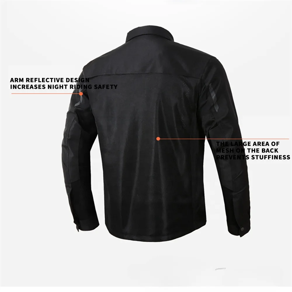 for Motorcycle Men Summer Jacket Moto Protective Gear Jacket Woman Female Racing Reflective Oxford clothing Motorbike jackets