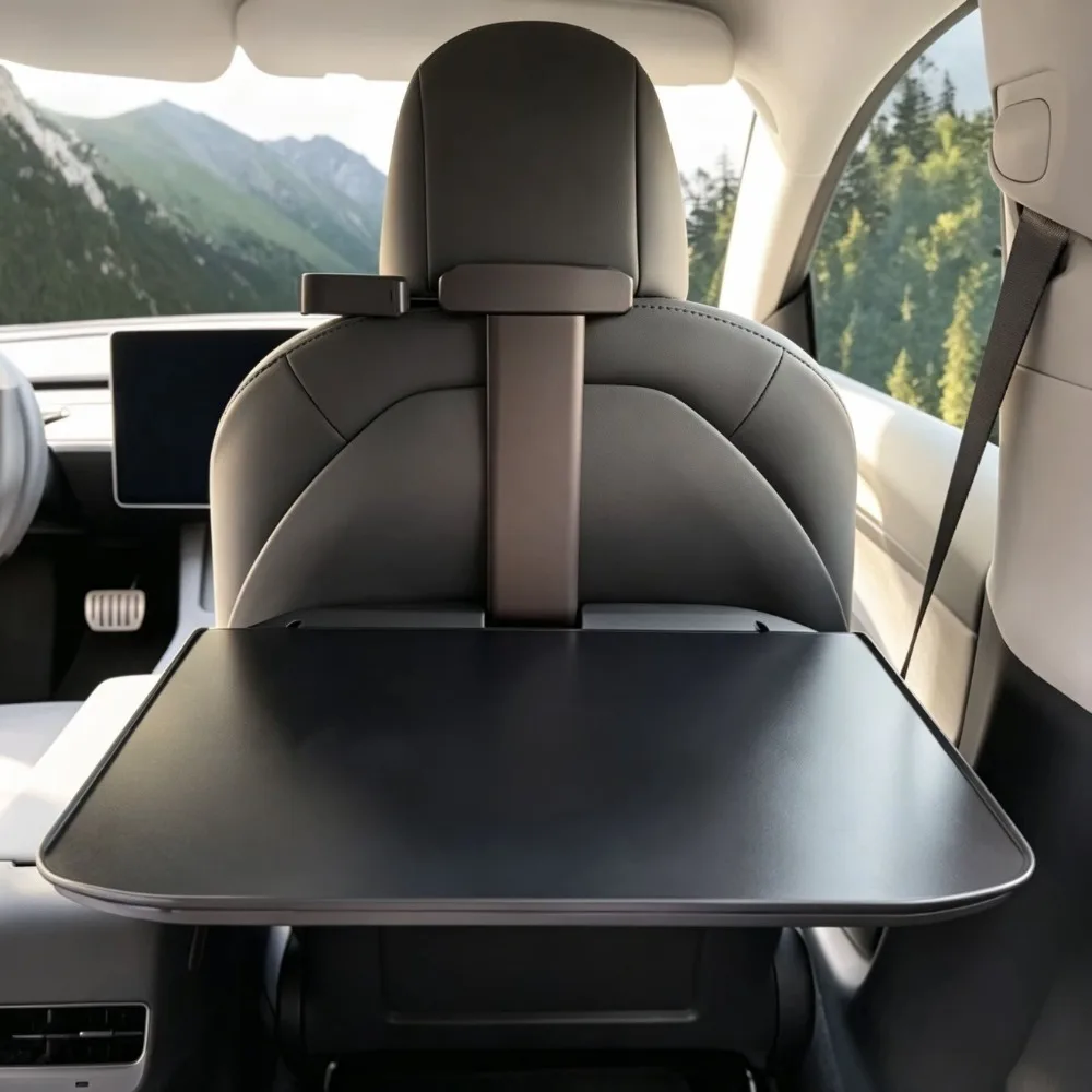 Fit For Tesla Model 3 Y Rear Seat Table Car Dining Tray Laptop Computer Holder Interior Accessory