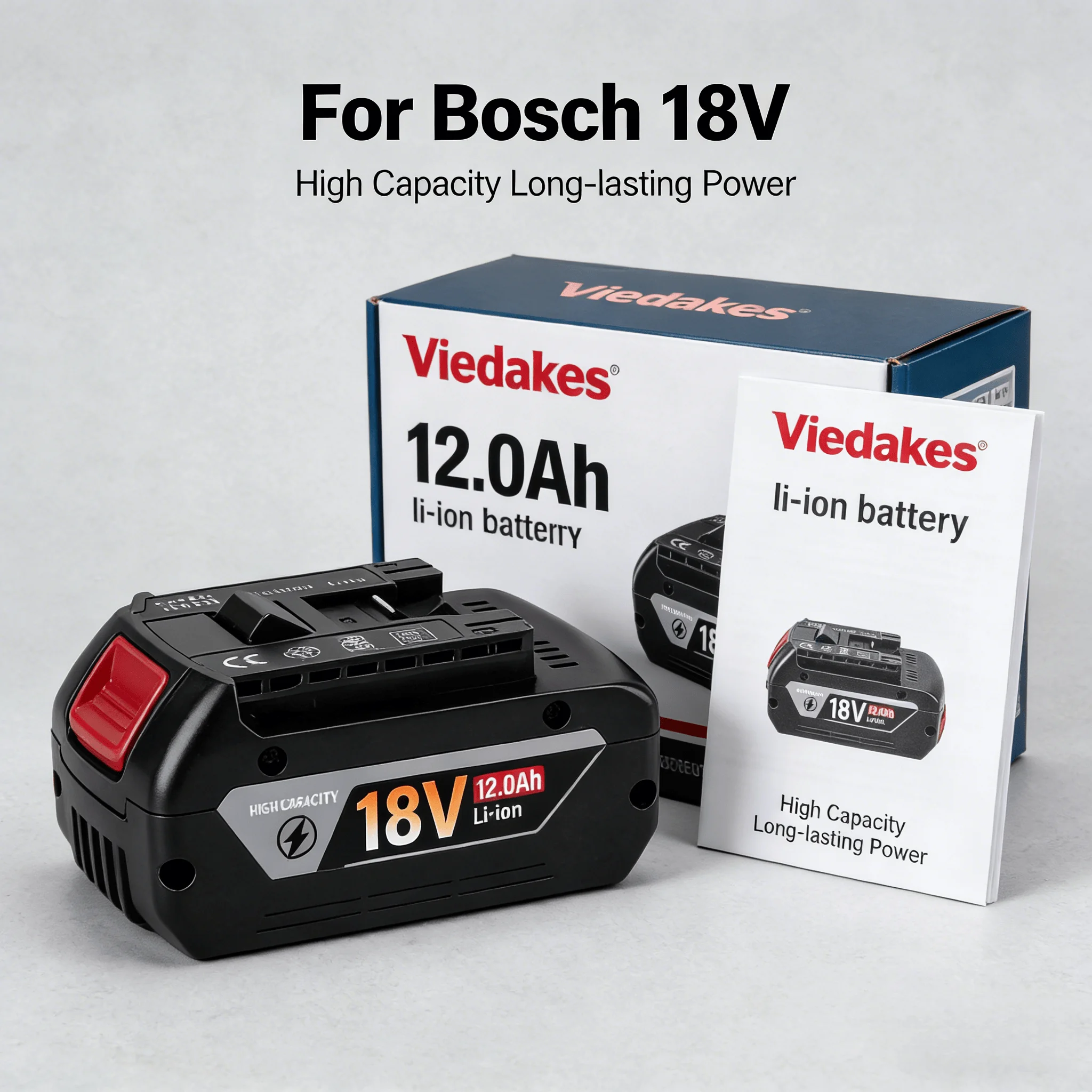 

Original for Bosch 18V battery, wireless power tool lithium battery, BAT609 BAT610G BAT618BAT620BAT622GSR18V-LI，18V，6000mAh