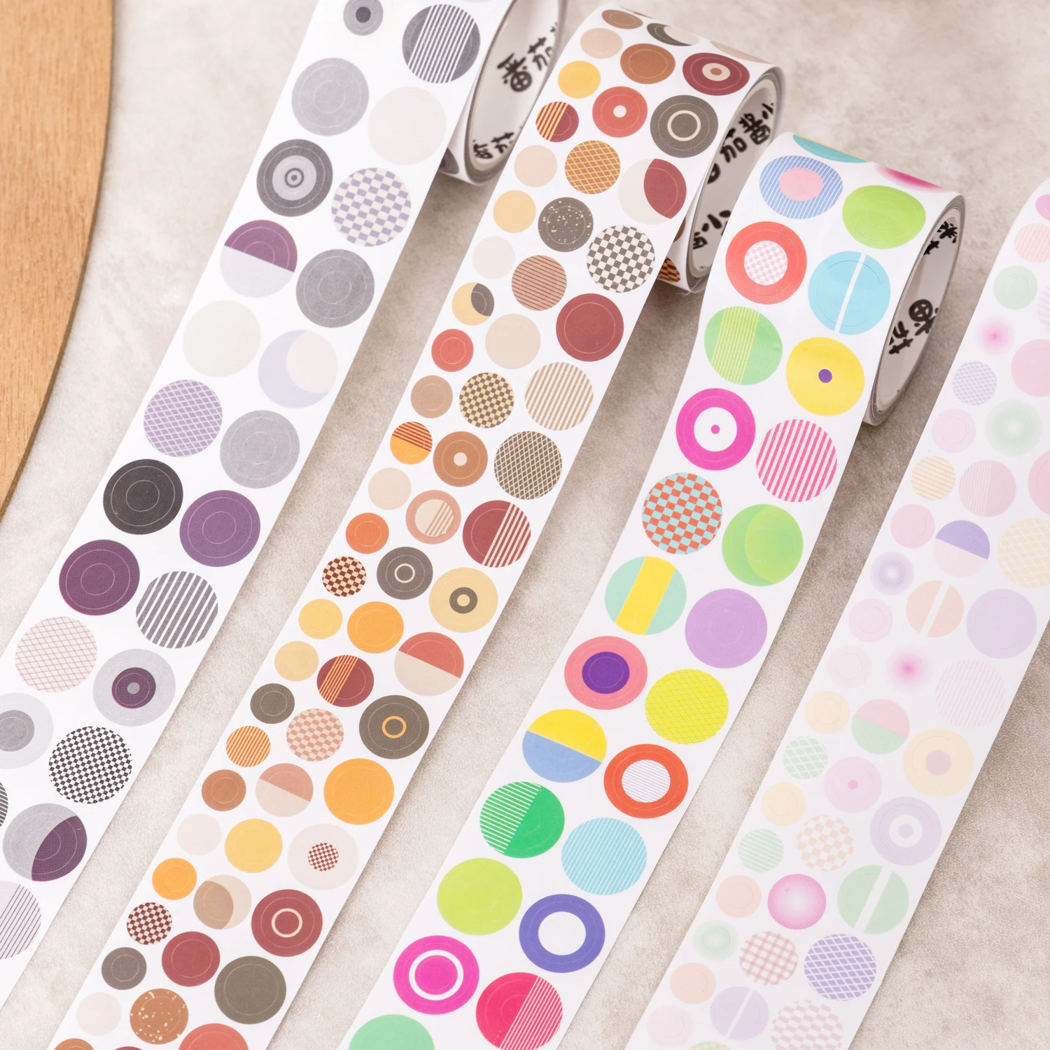 30mm*200cm Nature's Color Palette Series Basic Dots Tape Creative DIY Journal Material Collage Stationery