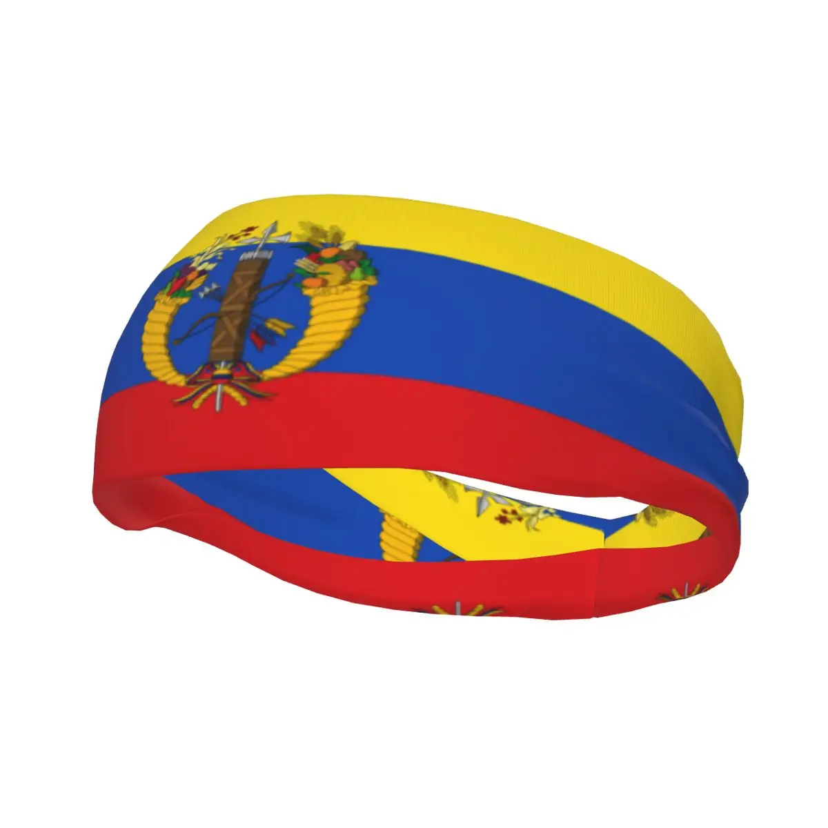 

Повязка на голову для занятий спортом, йогой, фитнесом, эластичная повязка на повязку для волос, эластичная повязка на голову с флагом Gran, Колумбия