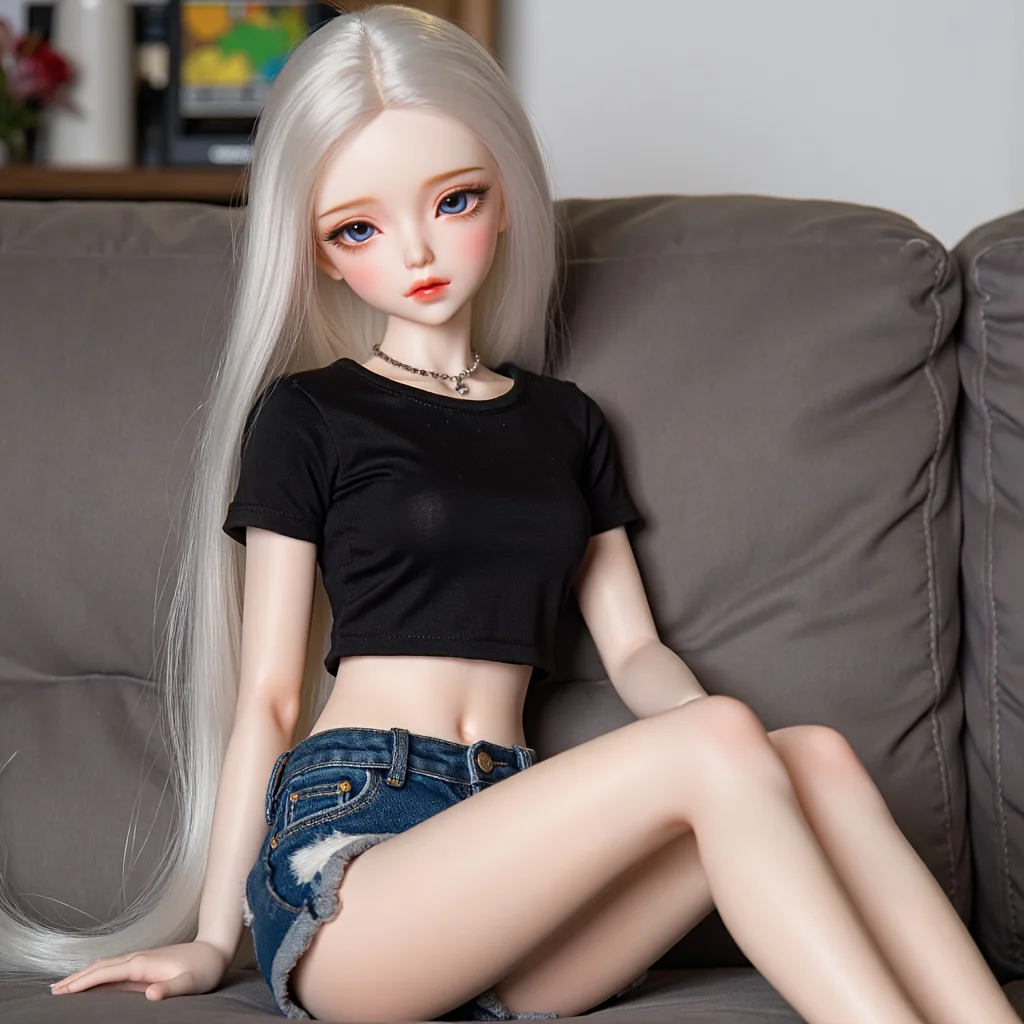 Bambola anime stile campus da 65 cm con doppia coda di cavallo, figura posizionabile con corpo morbido in TPE, decorazioni per la casa da collezione, venditore USA Shipp locale