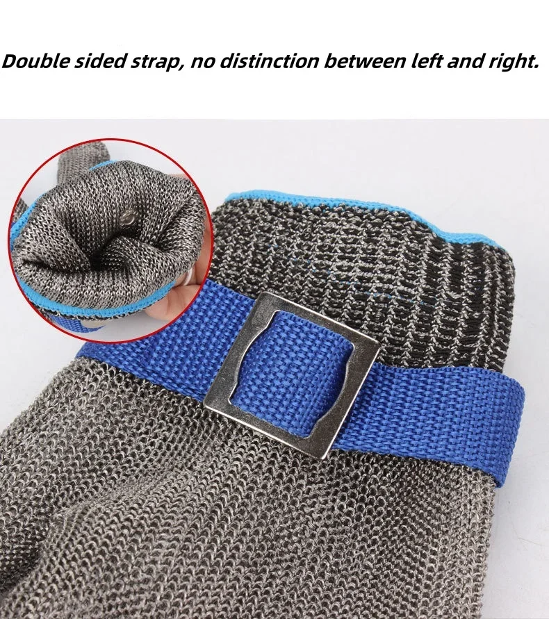 Anti-cut Gloves Self Defense Supplies Cut Resistant Hand Protective Metal Glove for Butcher Wire Knife Proof Stab Work Gloves