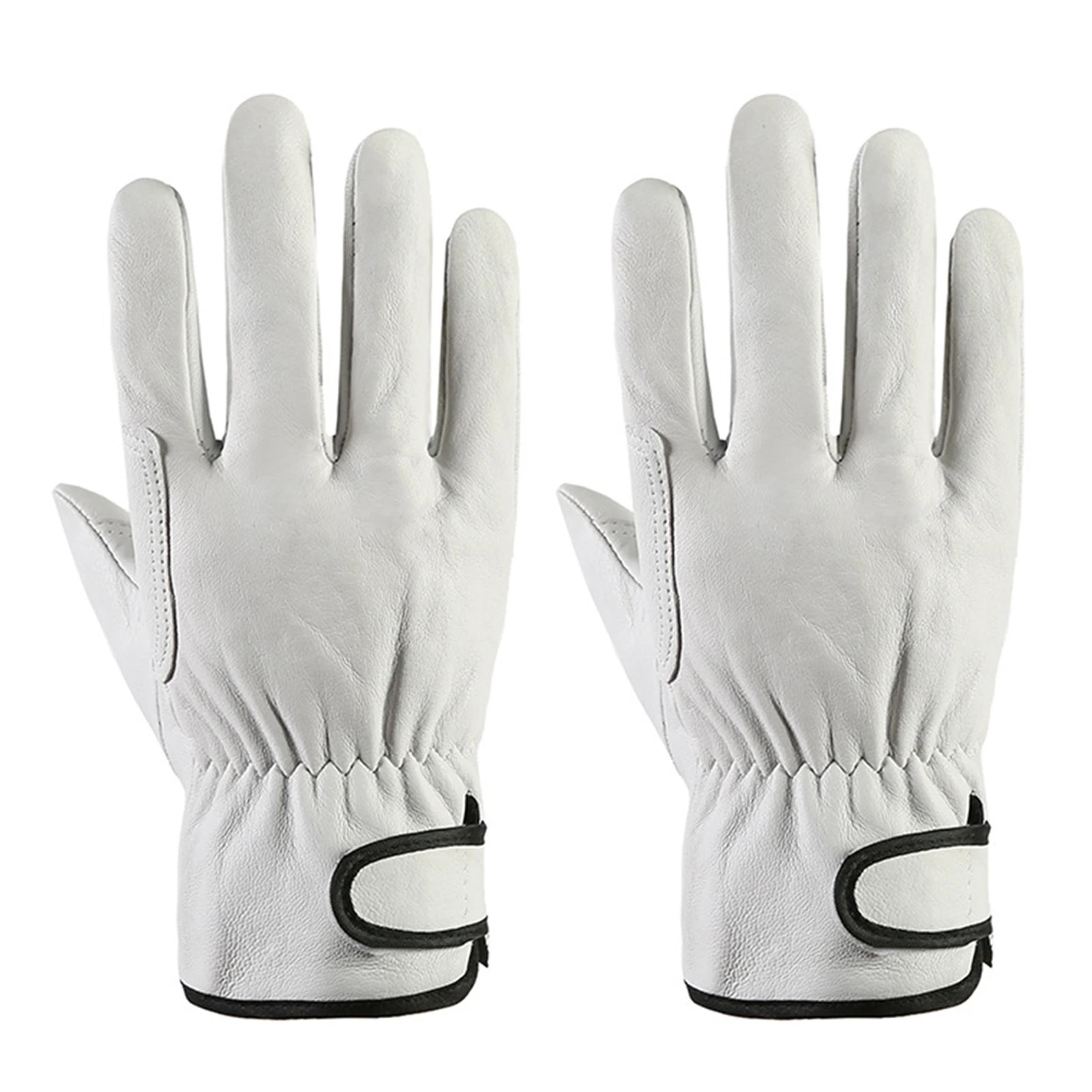 Guantes de trabajo multiusos para hombre y mujer, protectores de seguridad para agricultura, resistentes al desgaste, de cuero PU, para exteriores, manejo cómodo, 1 par