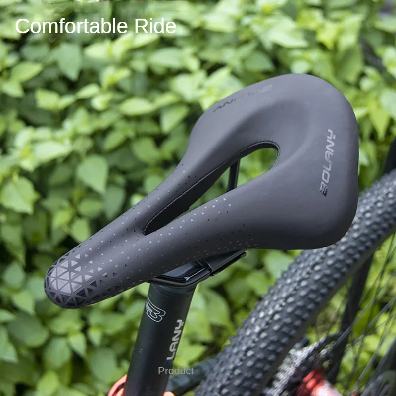 BOLANY Bicycle Saddle 145mm Ultralight 283g Breathable Comfortable MTB Bike Seat with Pu Leather Soft Seat Bicycle Accessories