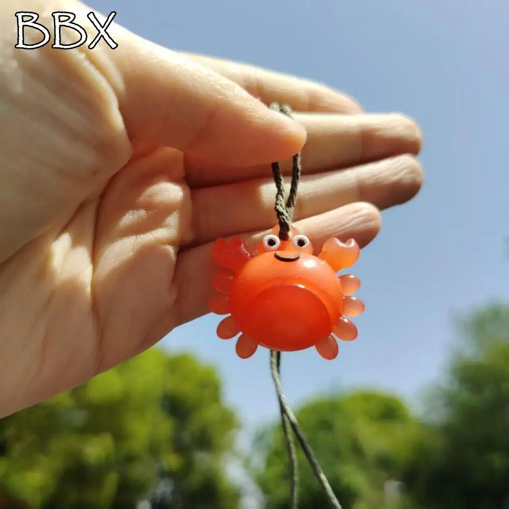 

10Pcs Color-Changing Lobster Car Ornament Temperature Reminder Lobster Crab Car Hanging Pendant Uv Sensitivity PVC