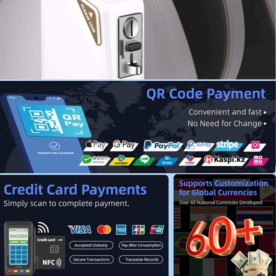 Airo Commercial Use Zero Gravity Intelligent 3d Smart Coin and Bill Operated Vending Massage