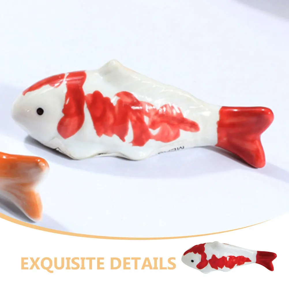 

2Pcs Adorable Floating Fish Ceramic Aquarium Decor for Fish Tank Accessories Simulation Landscape Craft Realistic Visual Effect