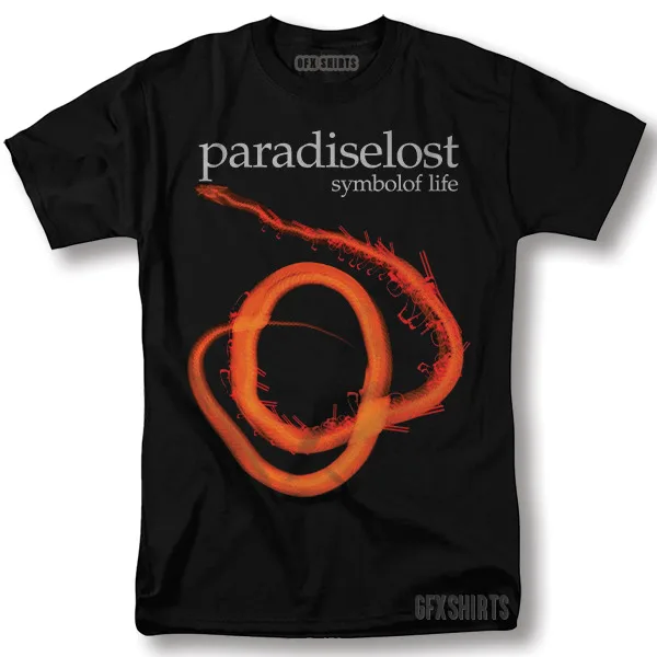 Футболка Paradise Lost Shirt Gothic Rock Concert Tour Vntg с графическим дизайном Футболка Paradise Lost Shirt Gothic Rock Concert Tour Vntg с графическим дизайном
