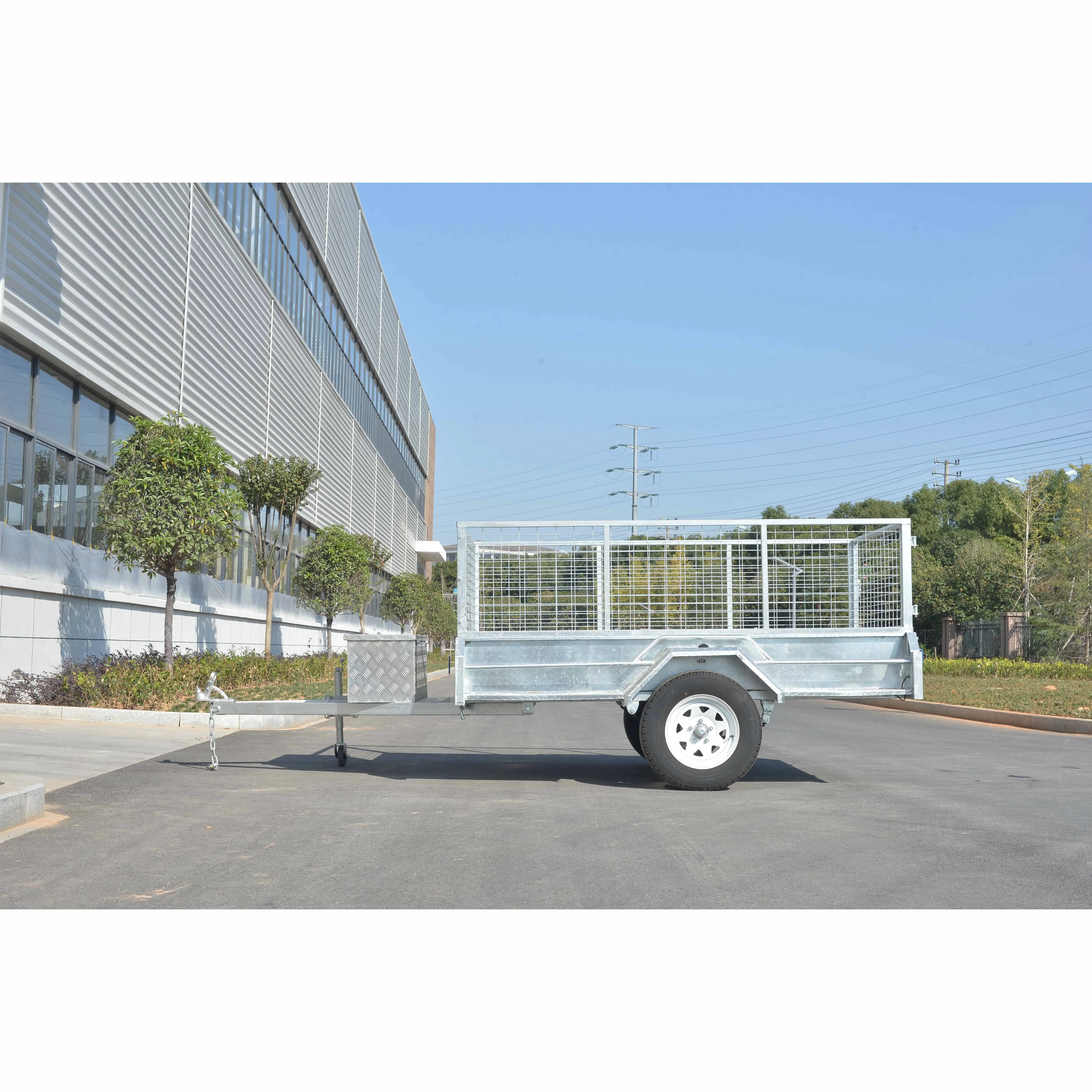 8x5 Hot Dipped Galvanized Box Utility Trailer Heavy Duty Fully Weld