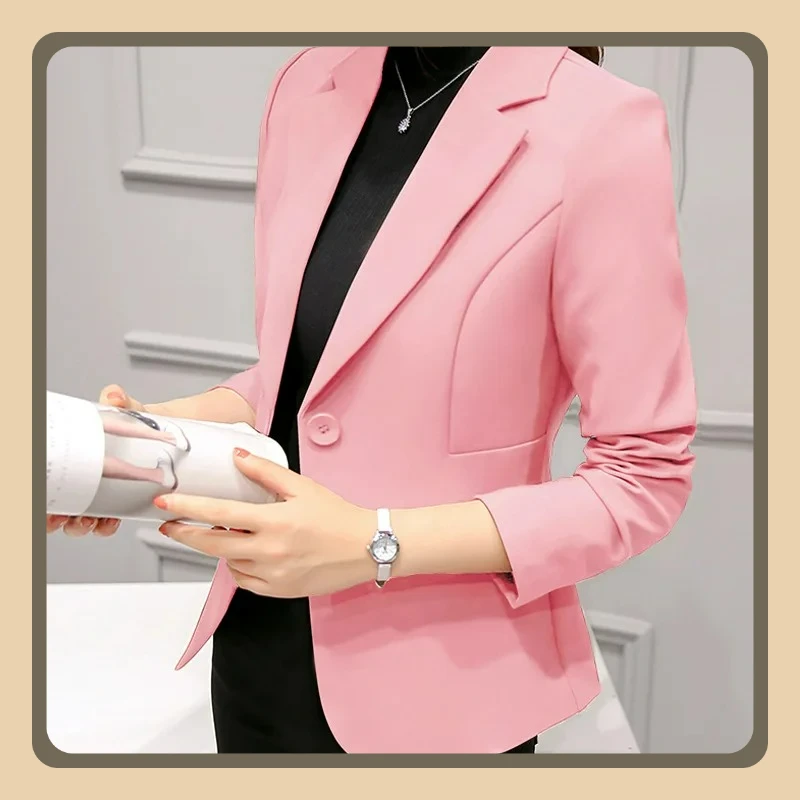 

Элегантная деловая женская куртка, новый женский рабочий пиджак с длинными рукавами, женское повседневное пальто, шесть цветов, блейзер, женская одежда