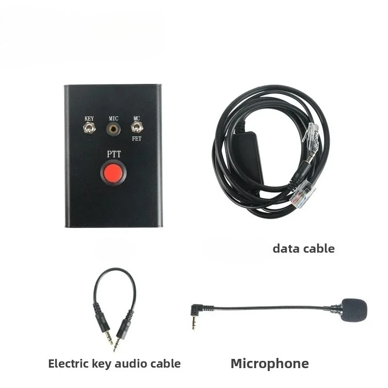 Multifunctional DIH-1 PTT Microphone Controller For Yaesu Xiegu ICOM Shortwave Radio CW Key Audio Switch Transmit