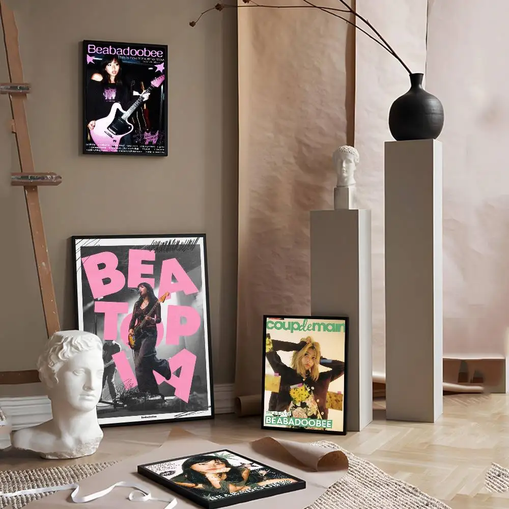Singer B-Beabadoobee Self-adhesive Art Poster Whitepaper Prints Posters Artwork Aesthetic Art Wall Painting
