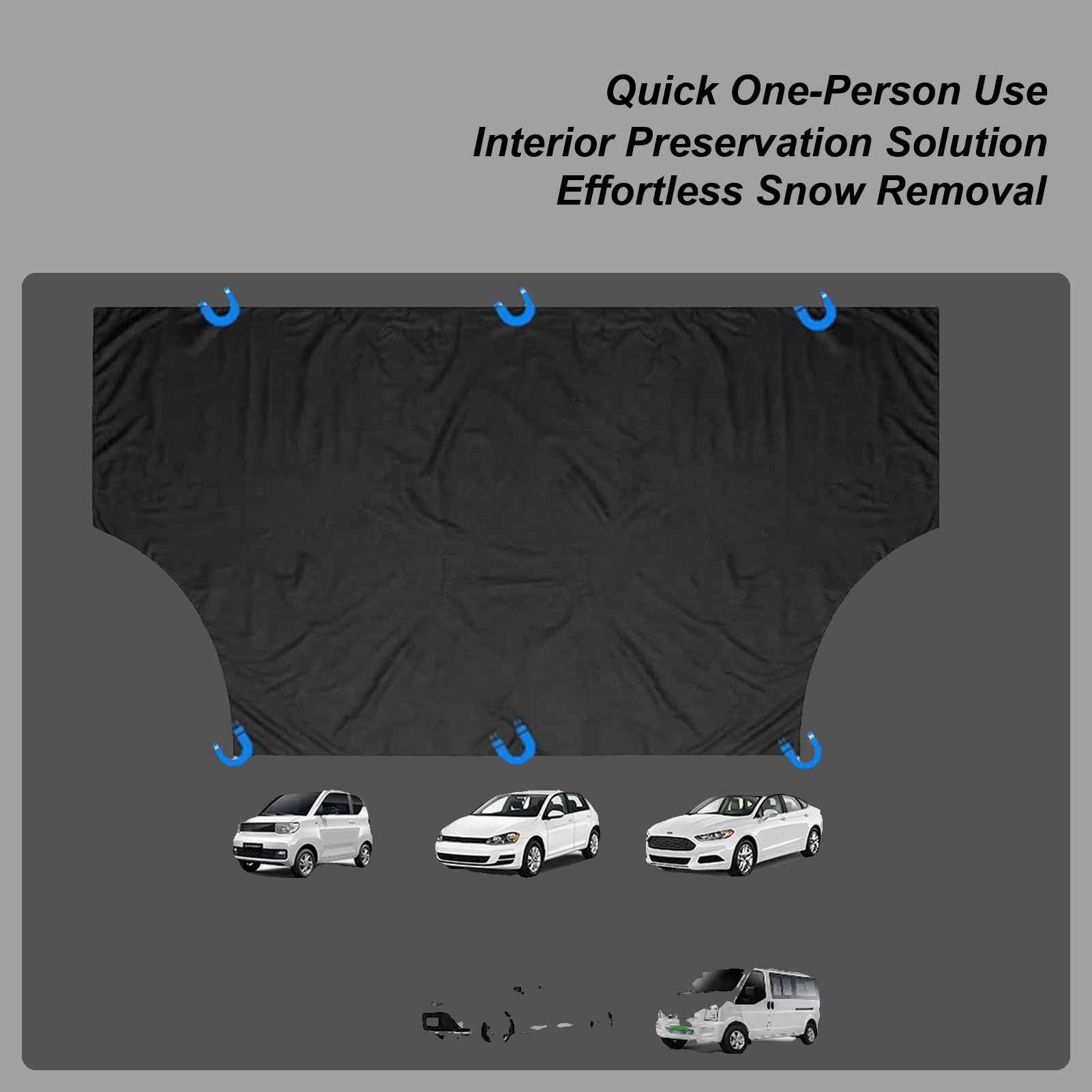 

Car Windshield Snow Cover All-Weather Heavy Duty Auto Sunshade Frost Protector Windshield Cover Window Blanket For Car Trucks