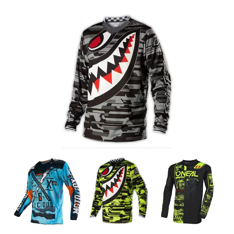 

Motorcycle Downhill Suit Sport Motorcycle Sunscreen Cycling Suit Long-Sleeved Quick-Drying T-Shirt Camisetas Motocross