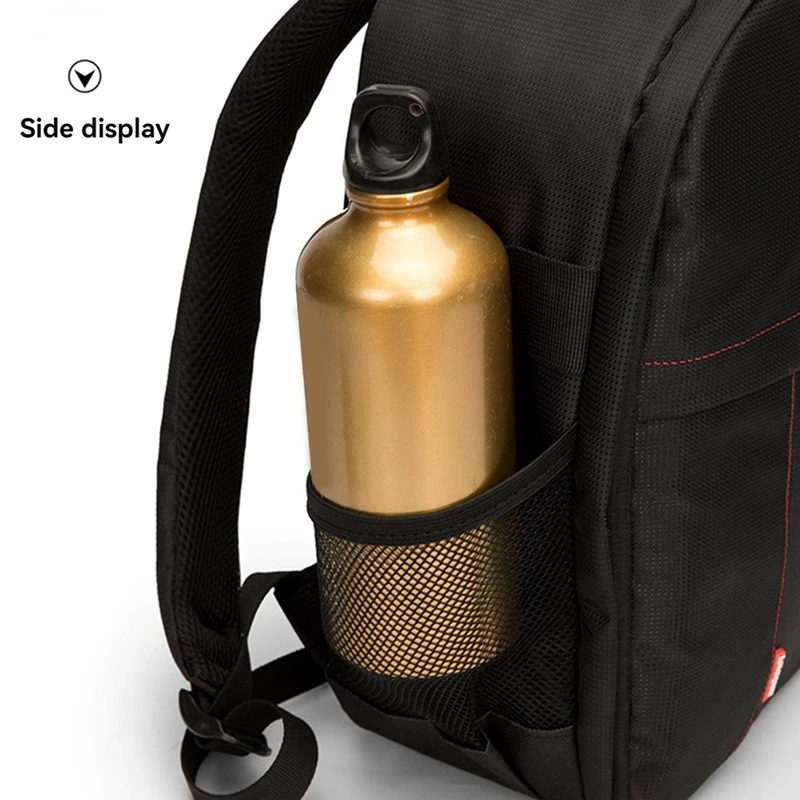 Mochila multifuncional para cámara exterior, bolso para cámara de hombro Digital con compartimento para ordenador portátil, cubierta para lluvia y soporte para trípode