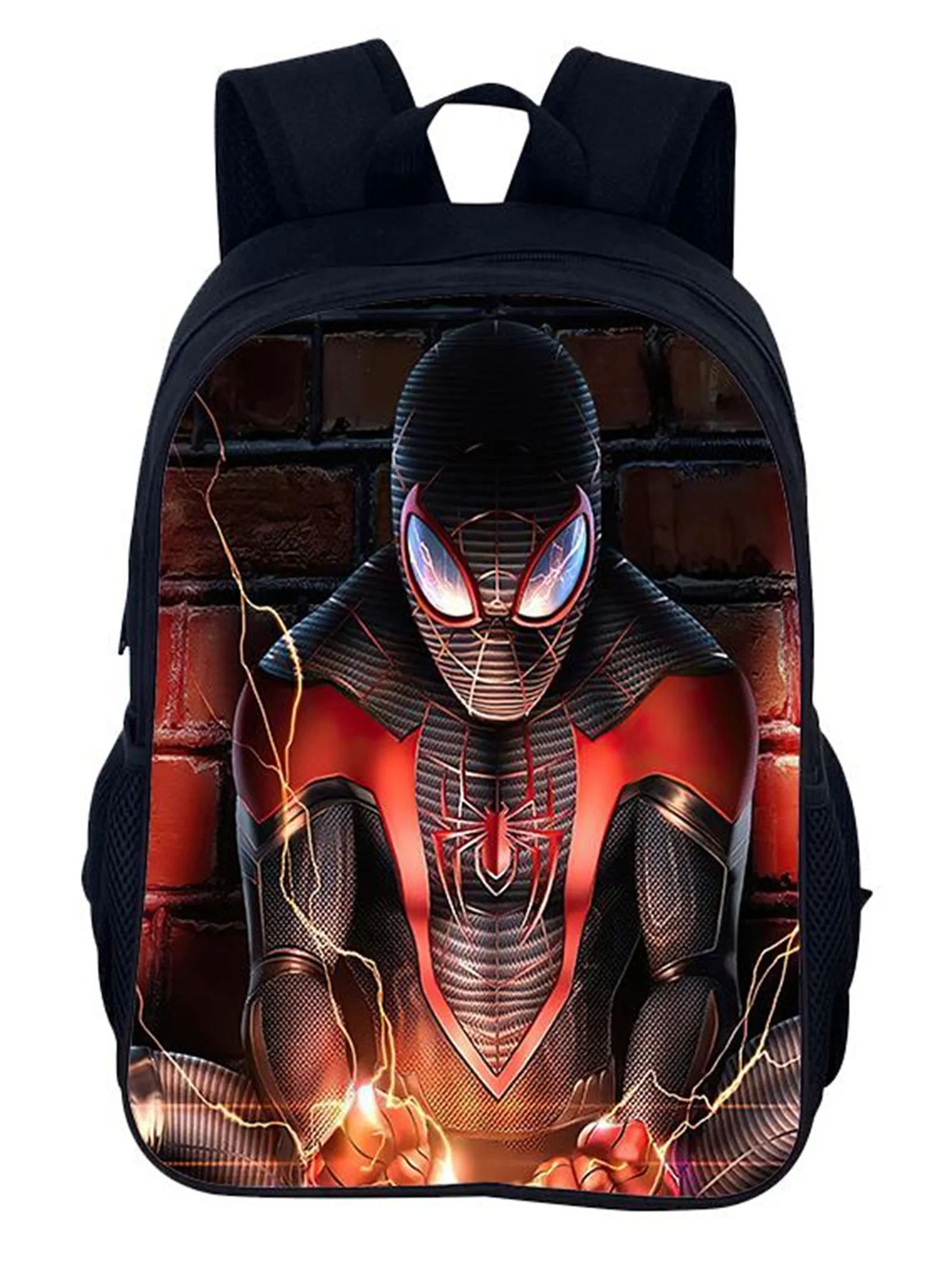 Unisex Kid Student Spider-Man Classic Backpack-Waterproof Multifunction Book Bag-Large Capacity Rucksack for Boy Girl
