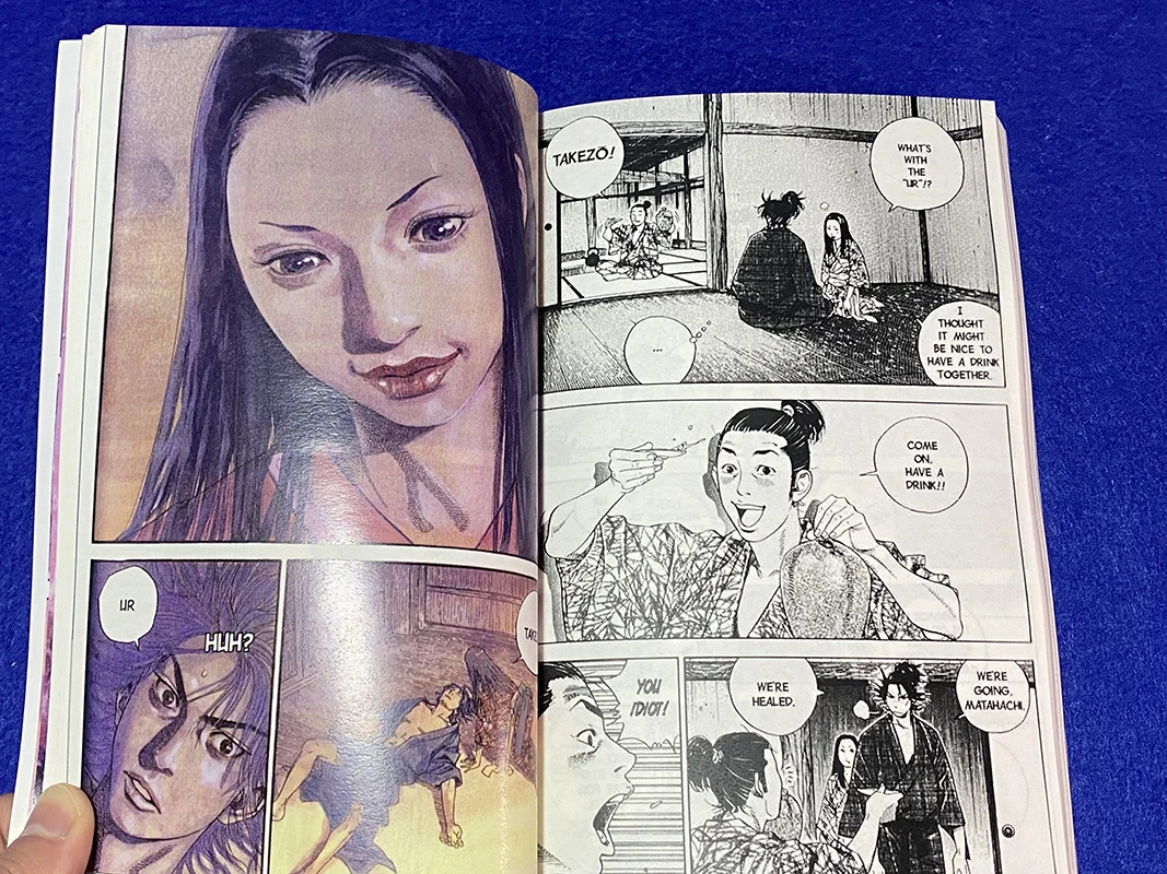 3 książki/zestaw Anime Vagabond tom 1-3 Miyamoto Musashi japoński nastolatek tajemnica romans angielski komiksów Manga książka angielski Versi