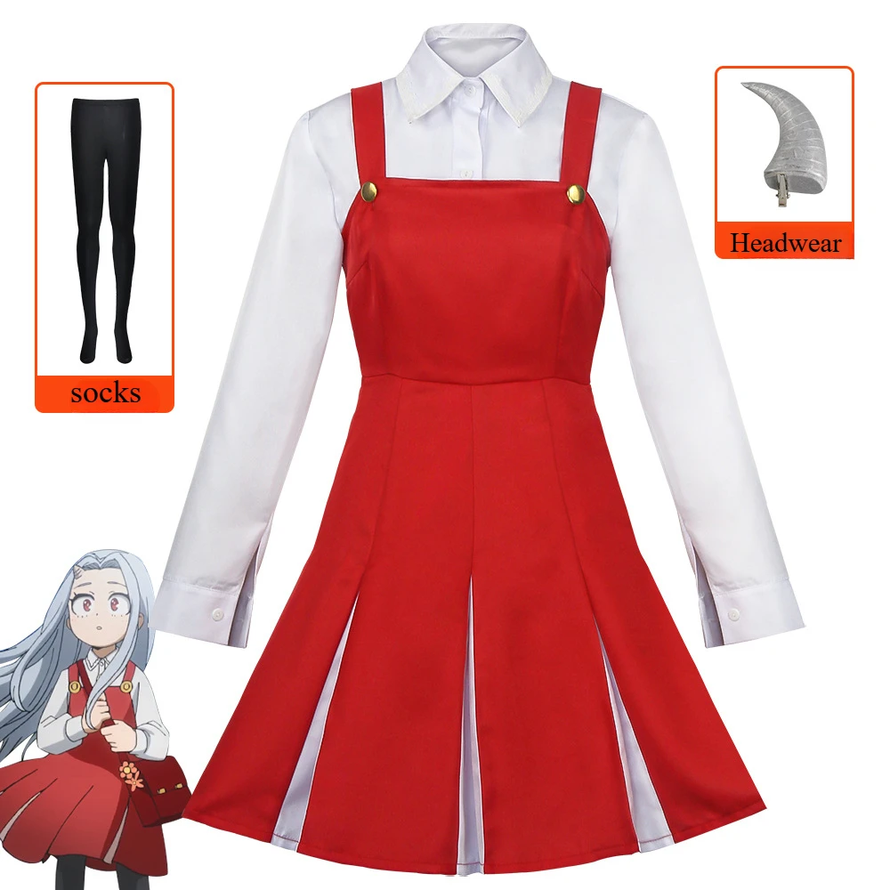 

Boku No My Hero Academia Season4 Eri Cosplay Costume Mardi Gras Party Dress Up Gift Season4 Eri Anime Cosplay Set