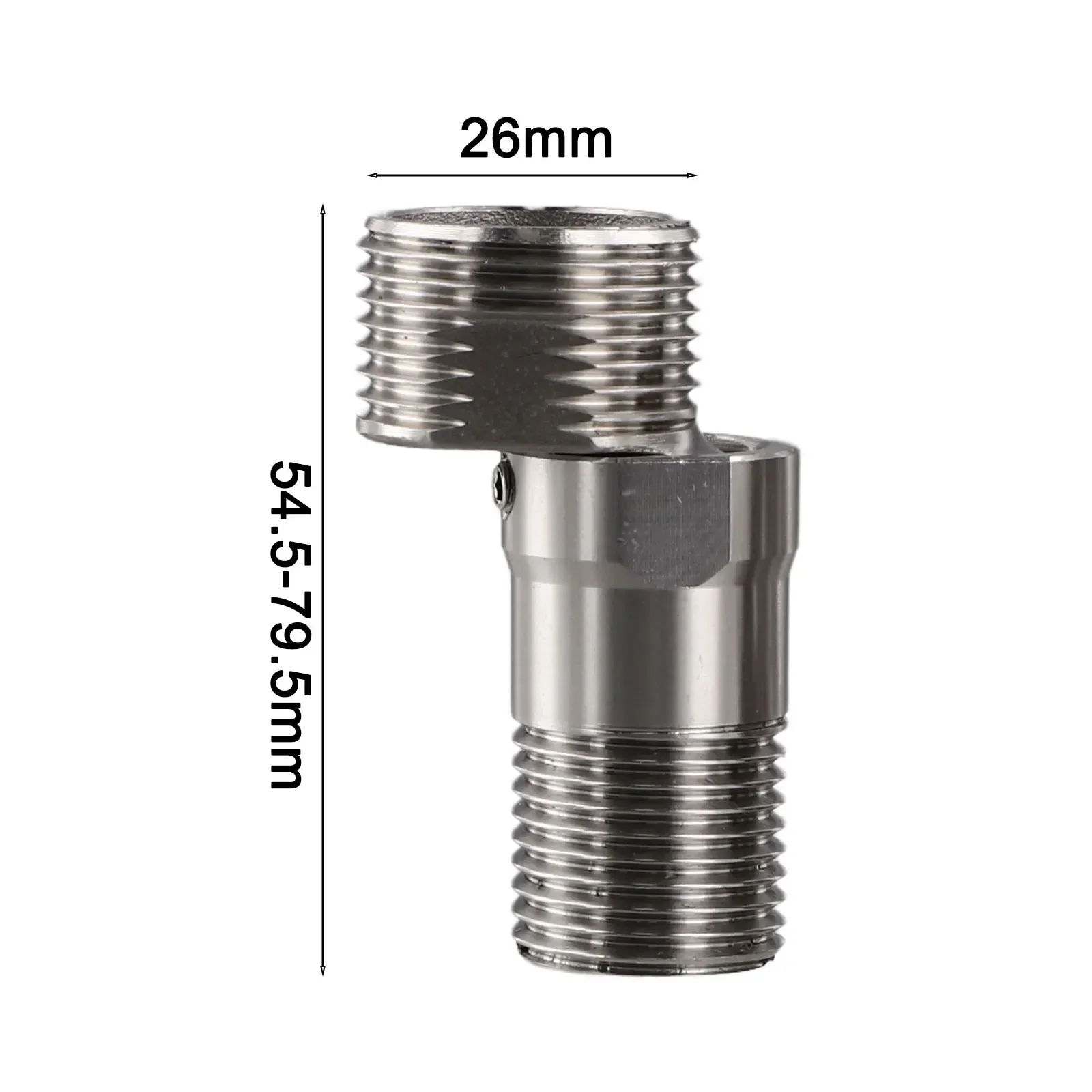 1/2pcs Degree Adjustable Wall Mounted Faucet Angled Curved Foot Eccentric Screw Corner Tap Adapter Bathroom Accessories