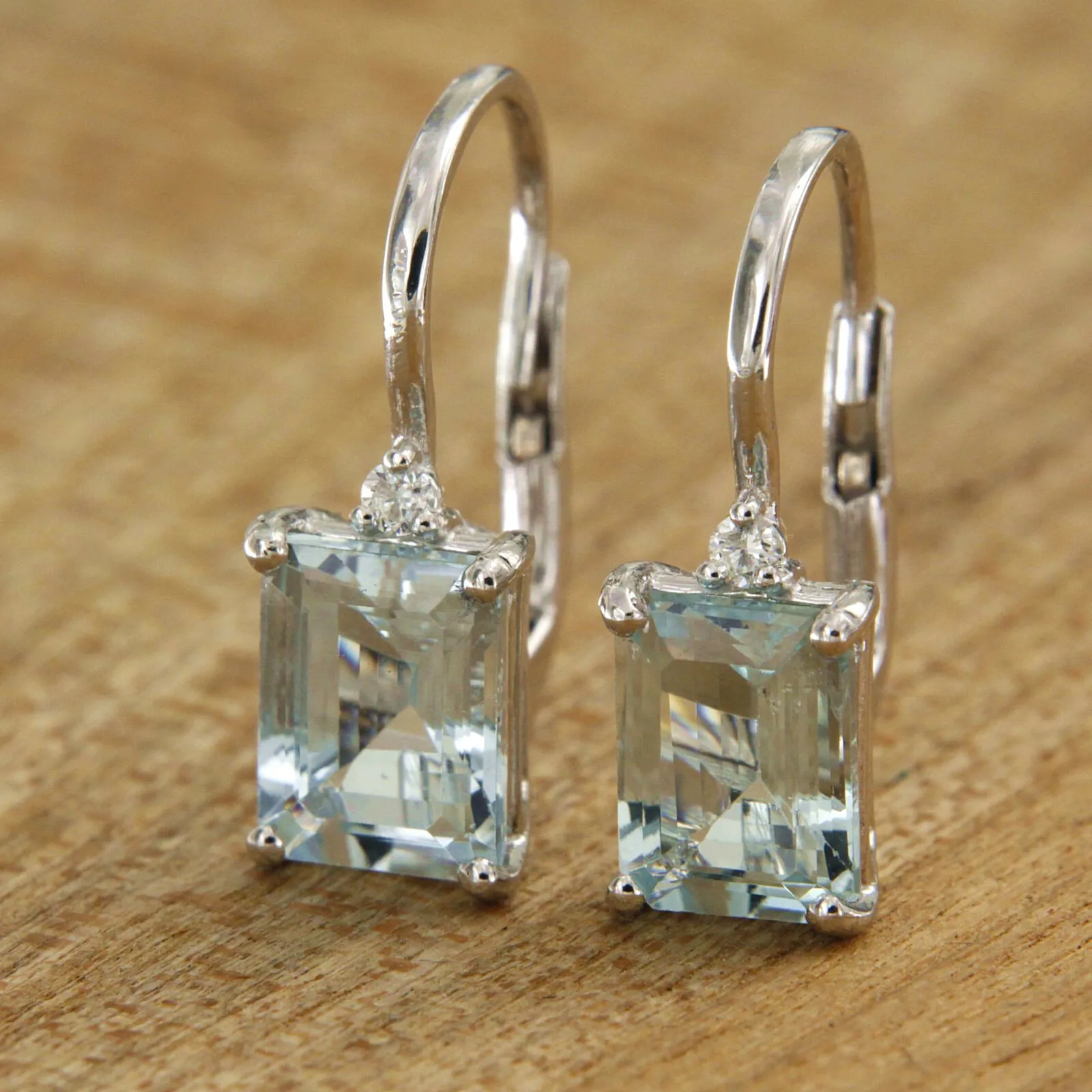 Elegante quadratische hellblaue synthetische Zirkon-Ohrringe für Frauen, Hochzeit, Bankett, Anhänger, Ohrringe, Schmuck, Accessoires, Geschenke