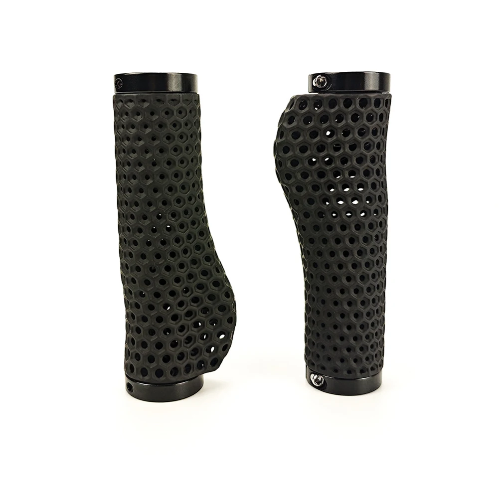 For Cycling For Mountain Biking Mountain Bike Grips Ventilated Bike Grips Color Black Reduce Physical Burden Ventilation