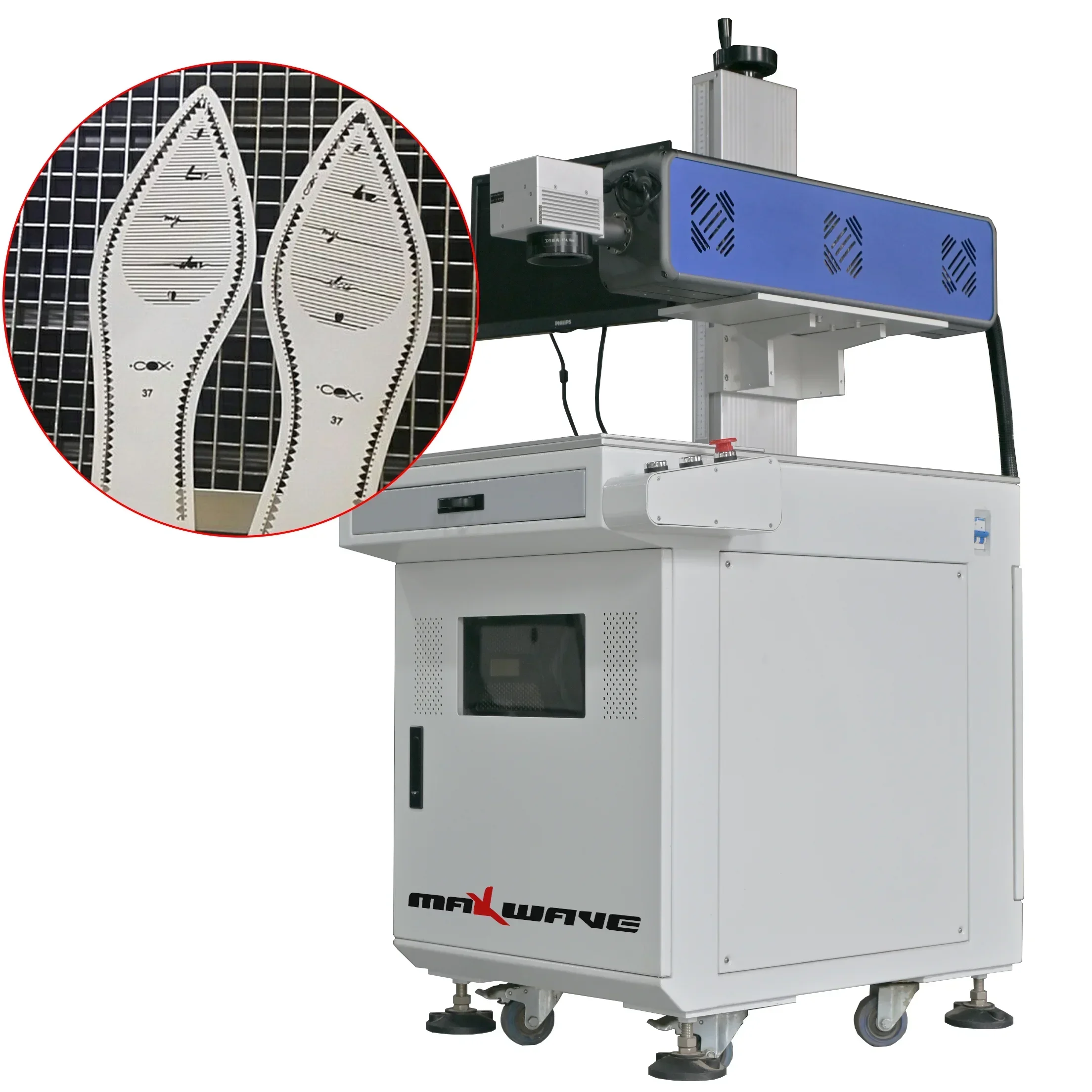 

30W CO2 Laser Marking Machine Desktop Model High Speed Wood Paper PVC Laser Marker Hot sell Good Price