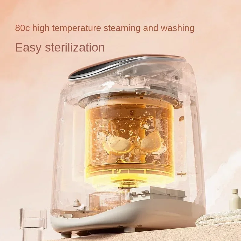 Fully automatic washing and washing integrated high-temperature boiling cleaning baby underwear small washing machine