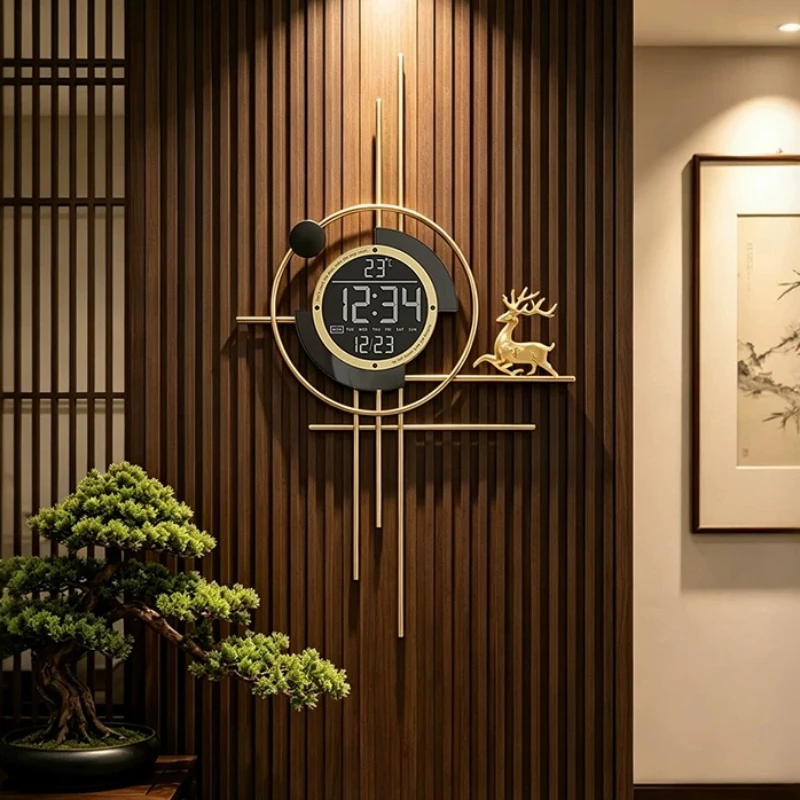Popular Dining Room Wall Clock Minimalist Luxury Clock Silent Quartz Clock Creative Kitchen Living Room Art Watch Home Decor