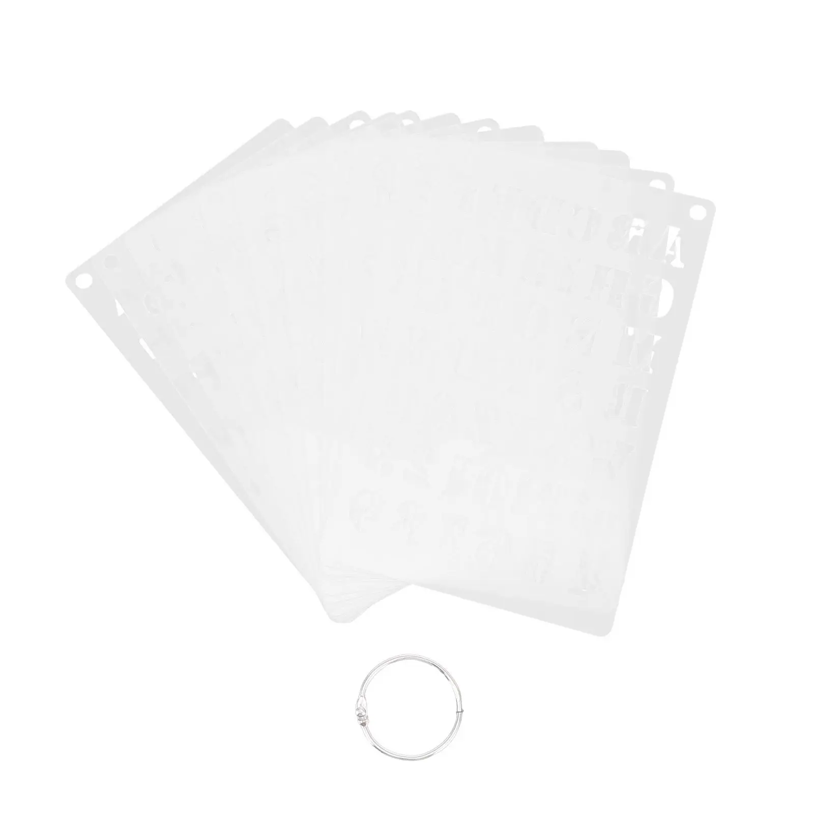12Pcs Excellent Texture Pet Drawing Templates Alphabet Number Stencils for Scrapbooking Gift Making Paper Craft Decorative