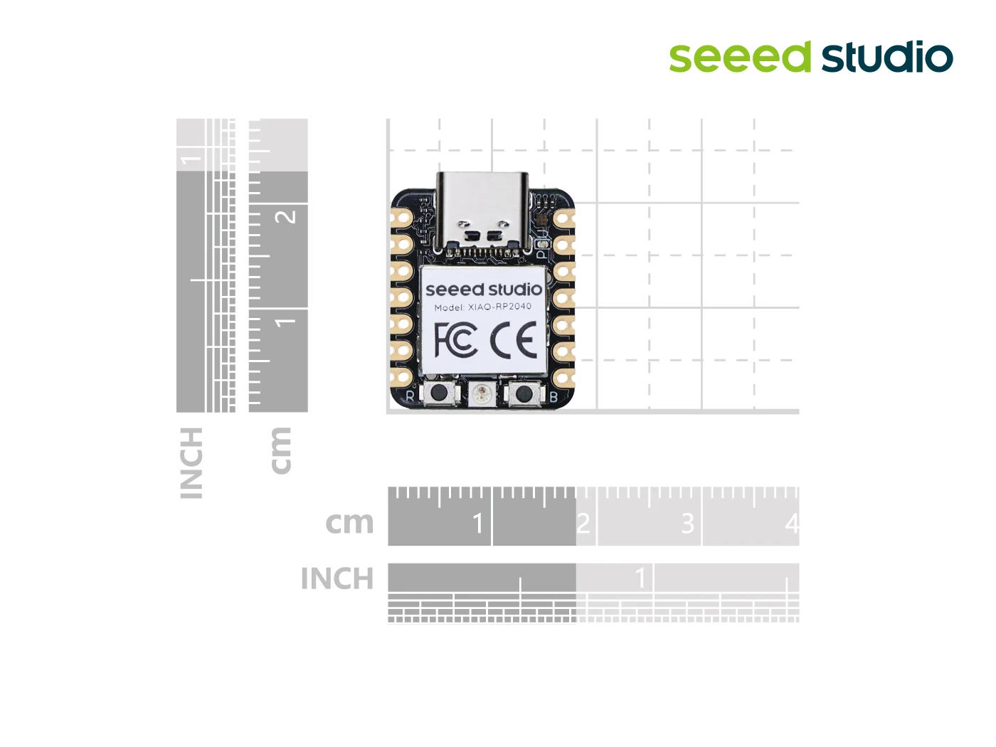 Seeed Studio XIAO RP2040 Support Arduino, MicroPython, CircuitPython, Dev Board Based On Raspberry Pi RP2040, Microcontroller view 5