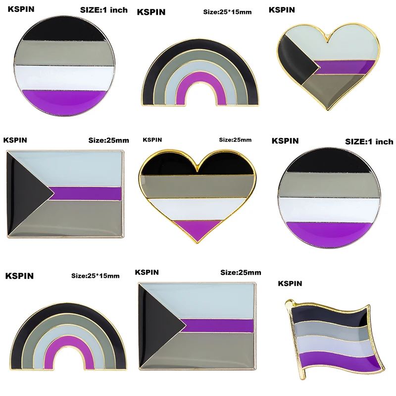 Demisexual  pride Flag Lapel Pin Badge Pin  Brooch Icons XY0584