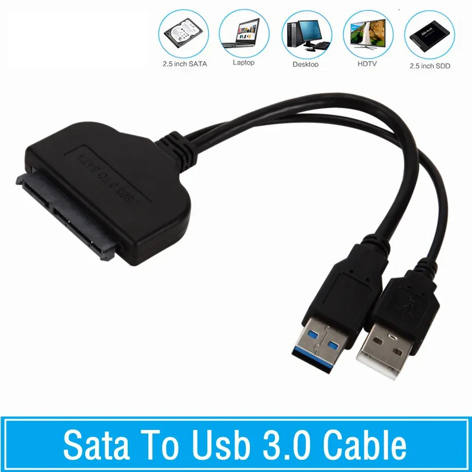 

Usb Sata Cable Sata 3 To Usb 3.0 Adapter Computer Cables Connectors Usb Sata Adapter Cable Support 2.5 Inches Ssd Hdd Hard Drive