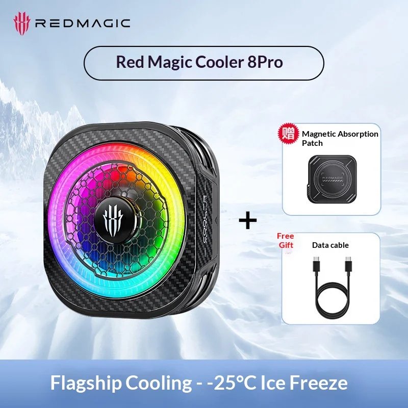 RedMagic 8Pro Magnetic Back Clip Phone Cooler Cooling Magnetic Attraction For Phone Gaming Live Streaming Accessories Gamer Gift view 5