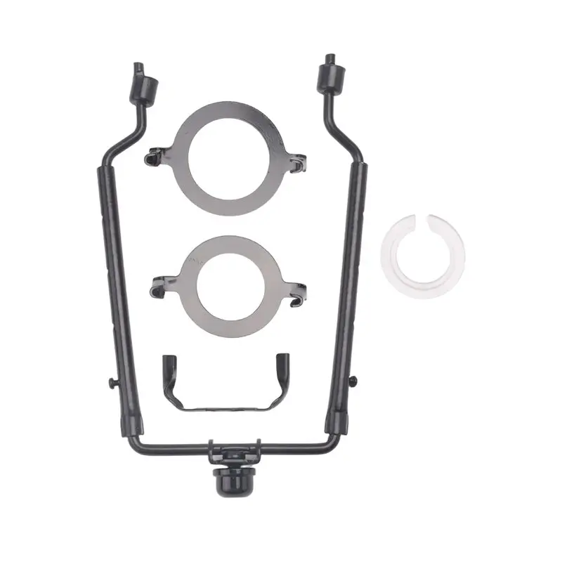 

AT05-2PCS Lamp Shade Harp Holder 7Inch E14,E26,E27 Light Base Adapter Adjustable Lamp Harp Kit Black Horn Frame Lampshade Bracke