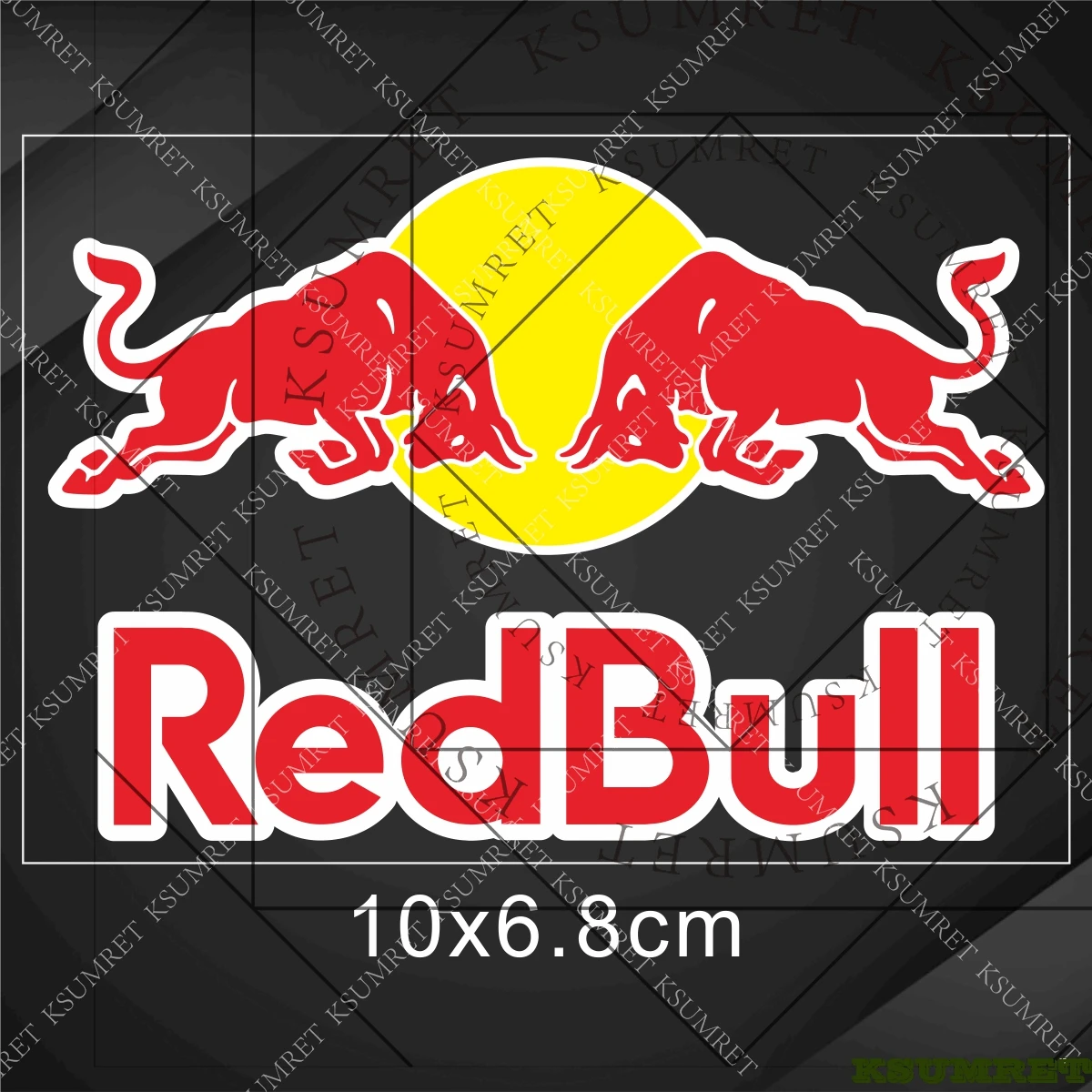 

Vinyl For Red Bull Sticker Motorcycle Decal Logo Waterproof