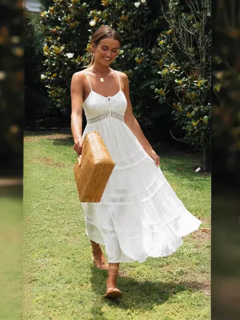 

Сексуальное однотонное свободное платье ter Dr, женское летнее повседневное платье с v-образным вырезом, юбка трапециевидной формы со средней и высокой талией, тонкая ткань