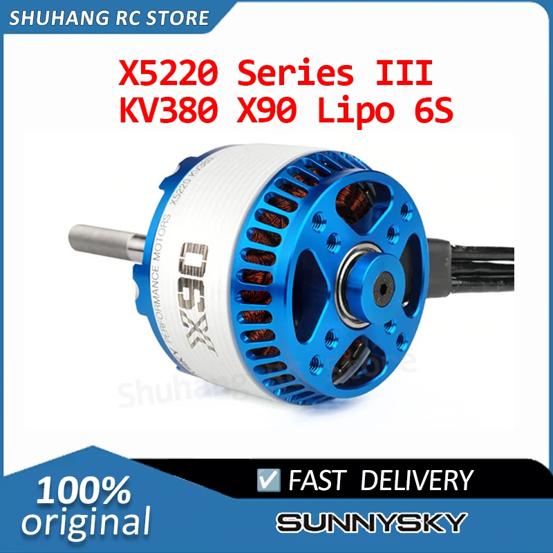

Factory Price SUNNYSKY Fixed-wing Motor X5220 Series III KV380 X90 Lipo 6S Thrust 9.6kg for Aerial Surveying / Mapping