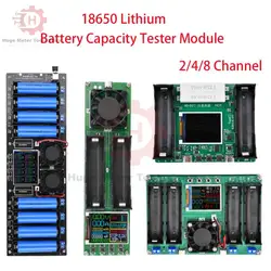 18650 Lithium Battery Capacity Tester Module Type-C 2.4 Inch Color Screen Display 8 Channel Charging and Discharging Module