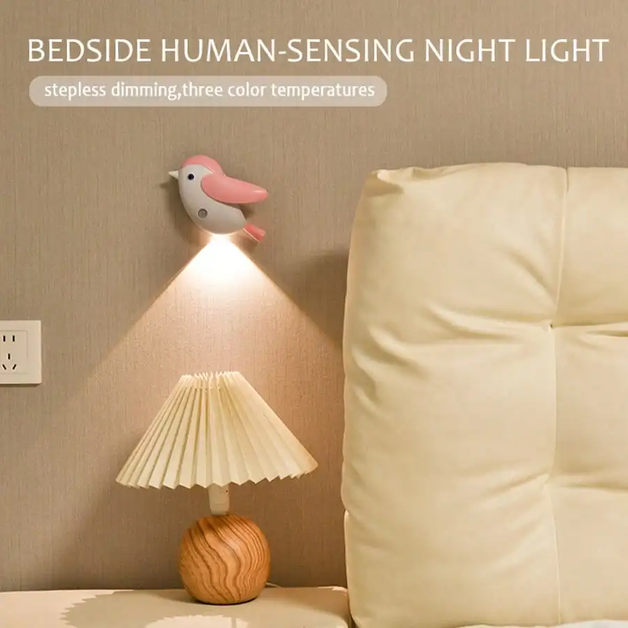 

1 шт. Baoxi Bird датчик движения светодиодный светильник, USB/питание от батареи для шкафа/гардероба/щелочного фонаря