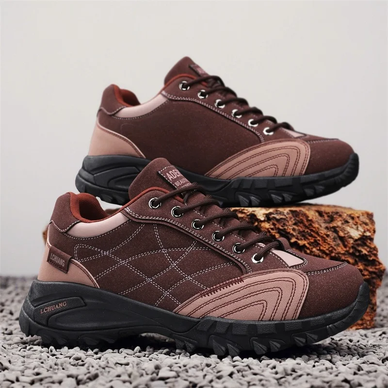 Casual Sneakers Men Designer Shoes Non Slip Ankle Strap Anti Slip Hiking Shoes Durable Outdoor Adventure Hiking Shoes Barefoot