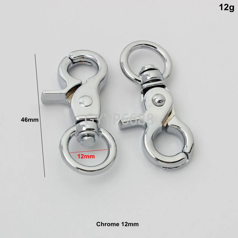 10-30-100pcs 11-12-15-21-20mm metal swivel clasps for chain purse key chain outdoor lanyard craft bag parts purse hardware