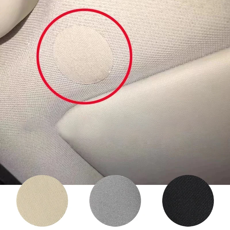 Car Roof Headliner Repair Stickers Self-adhesive Fabric Patches for Cigarette Burn Holes Stains Cover Interior Ceiling Repair