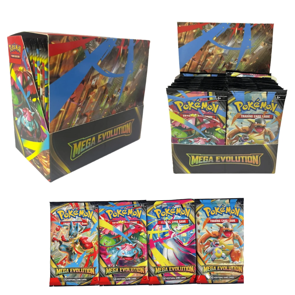 Nieuwe 40-360 stks/set Pokemon Kaart MEGA EVOLUTION Phantasmal Vlammen Engels Booster Battle Card Anime Fans Kinderen Verjaardagscadeau speelgoed