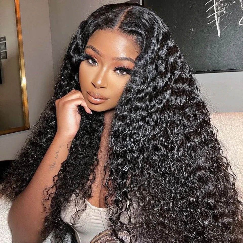 30 38 Inch Hd Lace Wig 13x6 Brazilian Human Hair Curly Wig For Women Pre Plucked Loose Deep Wave Water wave Frontal Wigs Vrvogue