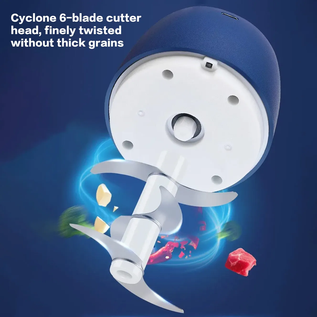 TINSOL 350ML Electric Meat Grinder Food Chopper Garlic Masher USB Multi-Function Vegetable Slicer Blender Kitchen Mixer