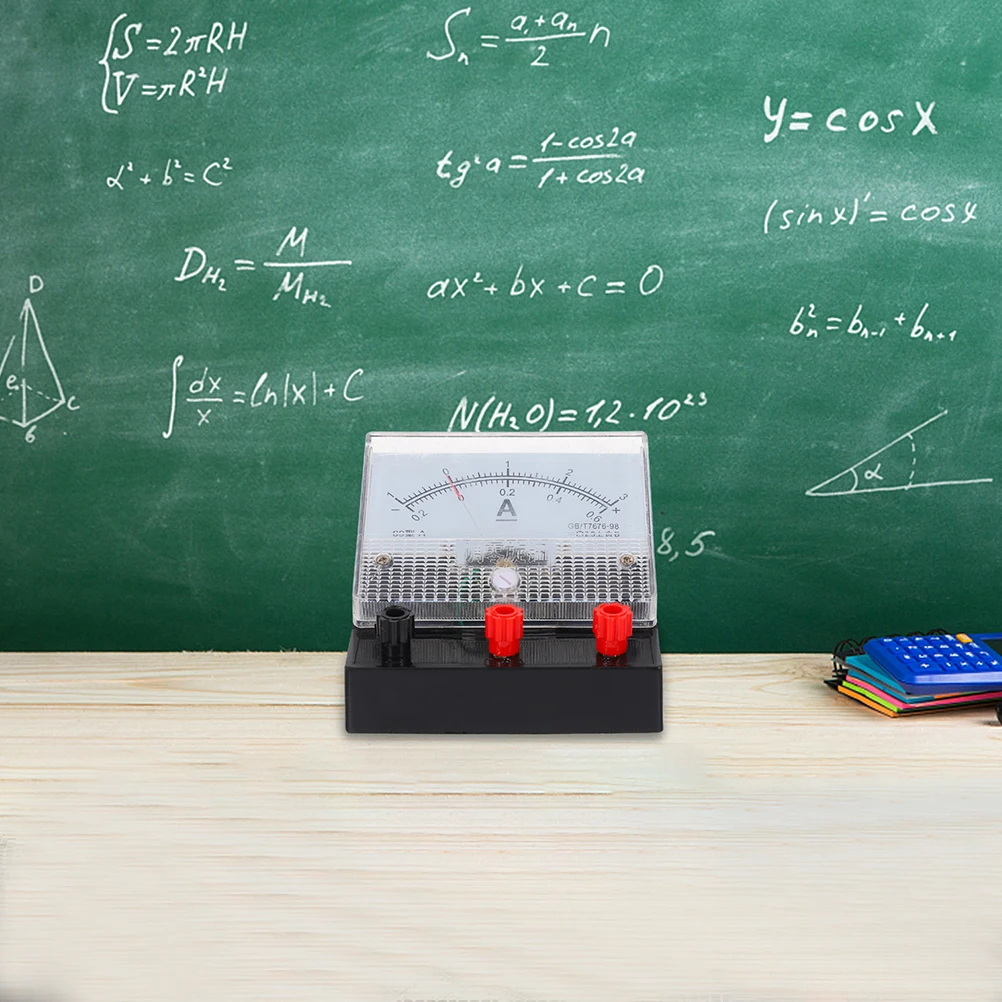2 قطعة 0.6A 3A تيار مستمر مقياس التيار الكهربائي معدات تجربة الفيزياء المشبك تستر الجهد متر طالب الحالي متر مختبر الكهرباء التدريس