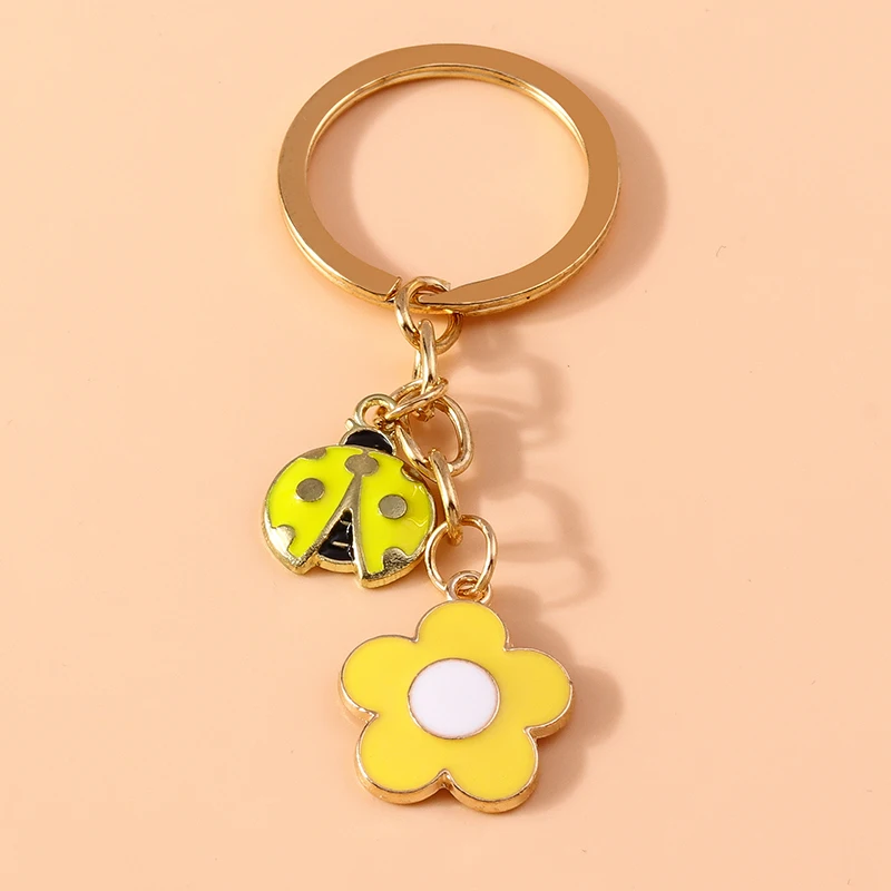 Niedliche Emaille Elefant Katze Schlüssel bund Frauen Mädchen Tier Schlüssel ring Anhänger für Auto Schlüssel halter Handtasche Charms DIY Schmuck Geschenk – Detail 8